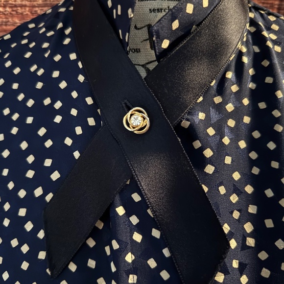 Vintage Mary Ann Restivo blouse & vest combo. Size 8 and Medium. - Picture 2 of 11